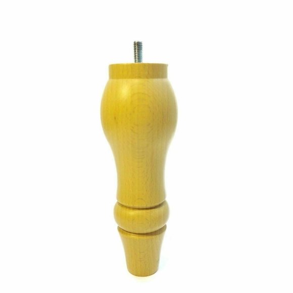 Wood Furniture Leg Couch Feet Sofa Chair Bed Table Ottoman Plinth Natural Set 4 - Picture 2 of 10